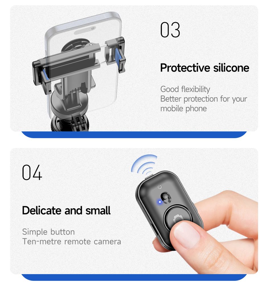 SiGN selfie-stick / teleskopiskt tripod med mobiltelefonhållare, 180cm – svart