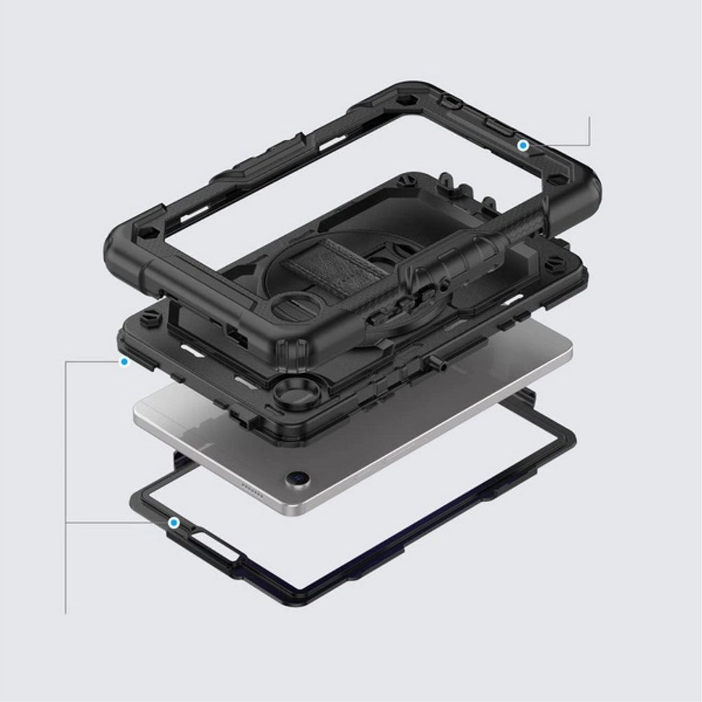 Tech-Protect Solid360 -kuori Samsung Galaxy Tab A9 Plus 11.0":lle - musta
