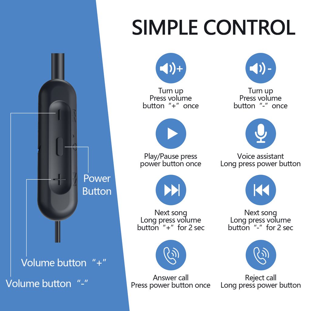 SiGN Trådlöst Bluetooth Headset - Fukt/Vattentåliga