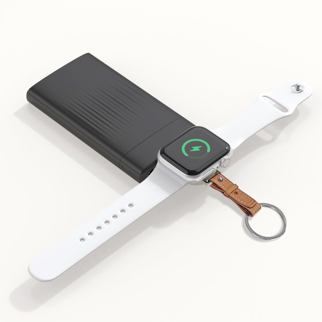 4Smarts trådløs lader til Apple Watch – sølv