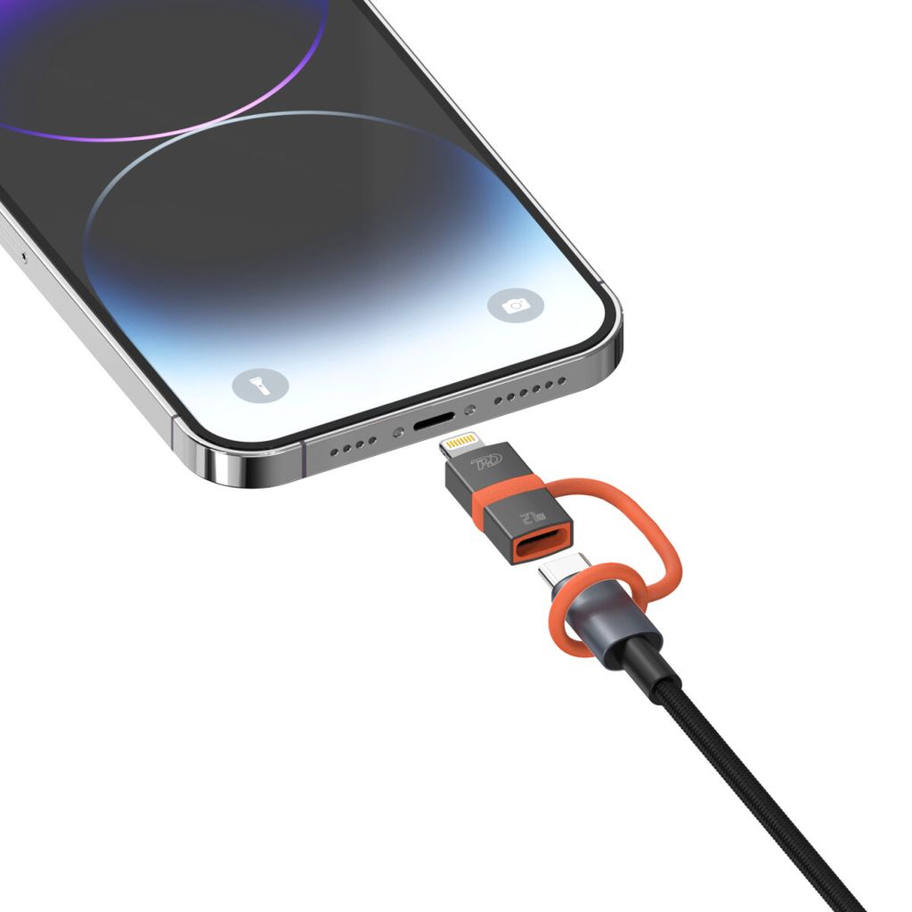 4Smarts USB-C till Lightning Adapter Set 27W PD, 2-pack – Grå