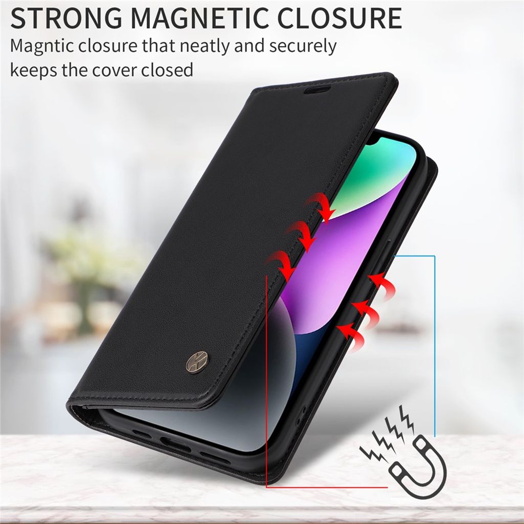 YIKATU iPhone 17 Pro Max Wallet cover - Black