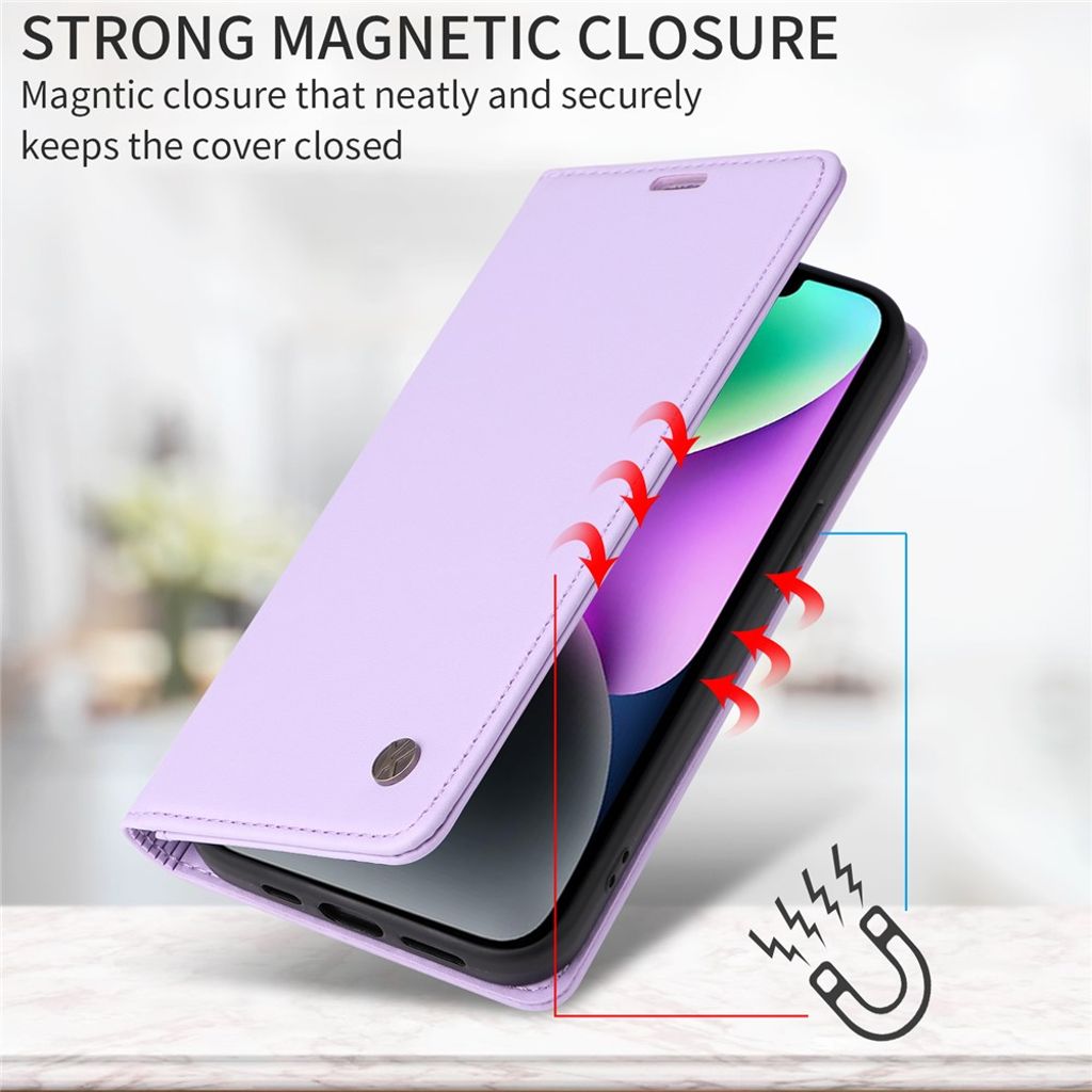 YIKATU iPhone 17 Pro Wallet cover - Purple