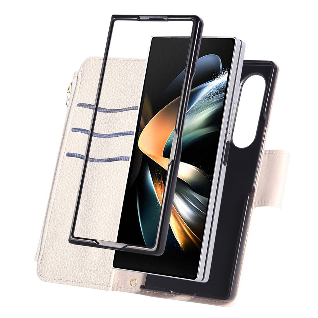 Samsung Galaxy Z Fold7 5G Skal med rem - Beige