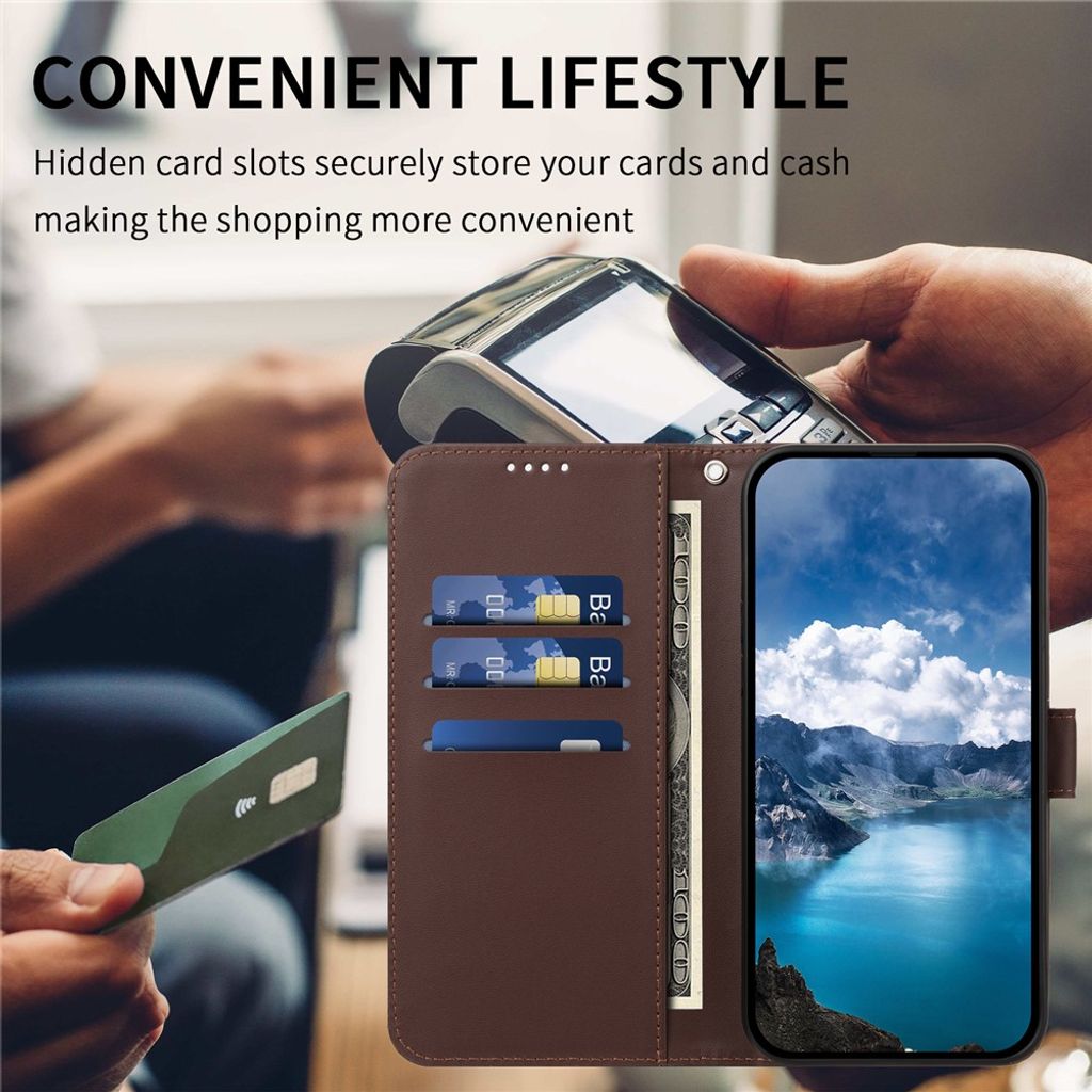 iPhone 18 Pro/17 Pro Lompakkokotelo - Ruskea