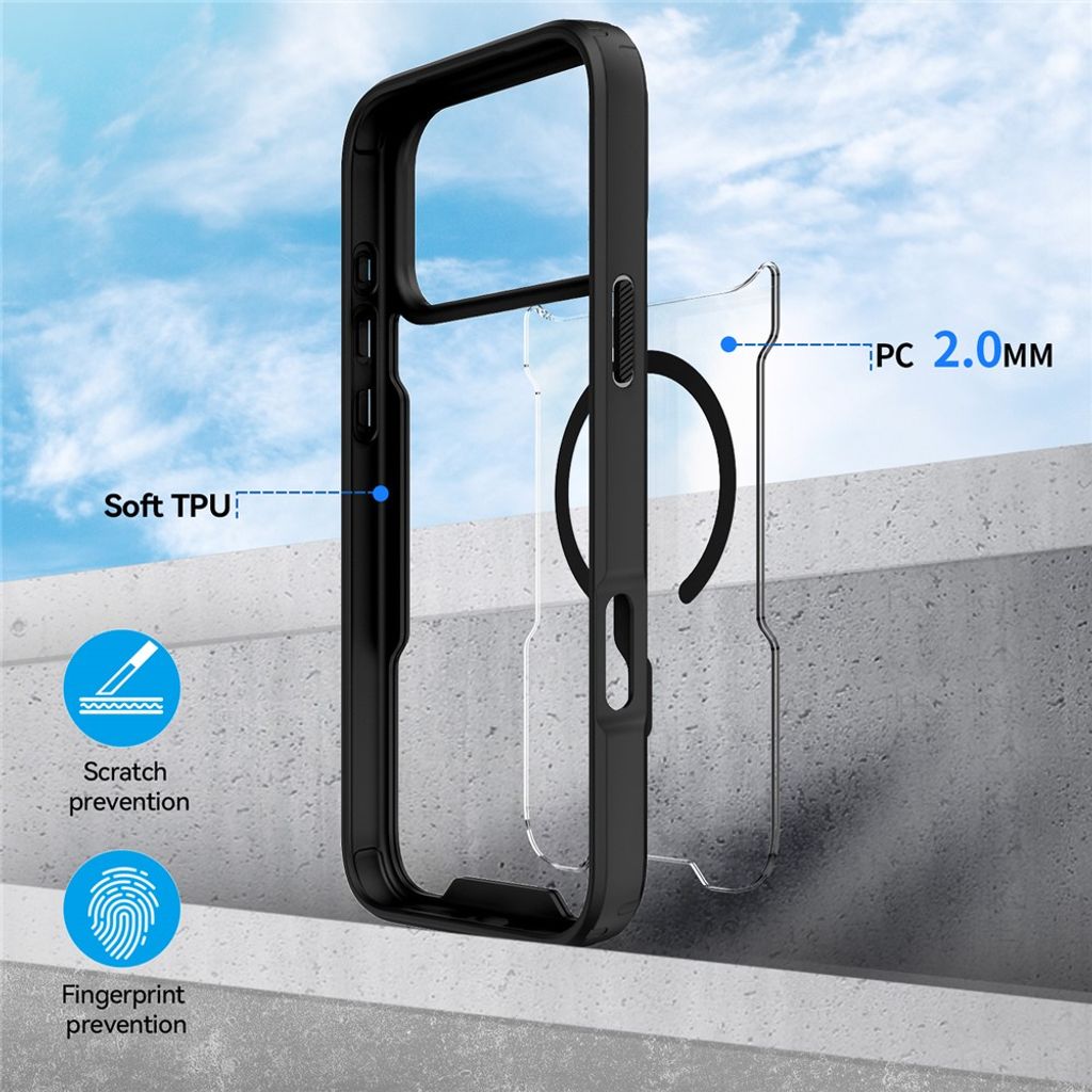 iPhone 18 Pro Max/17 Pro Max MagSafe Skal - Svart