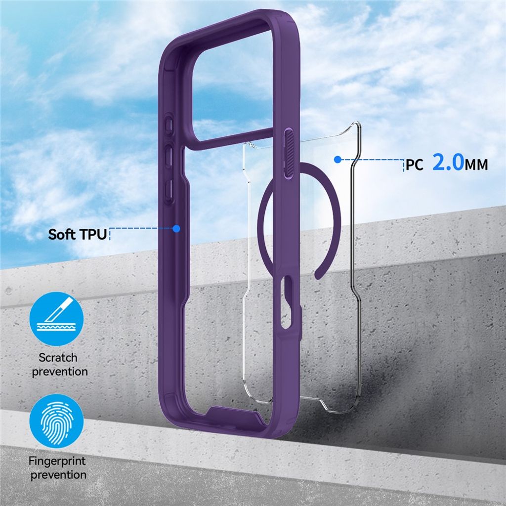 iPhone 18 Pro Max/17 Pro Max MagSafe Skal - Lila