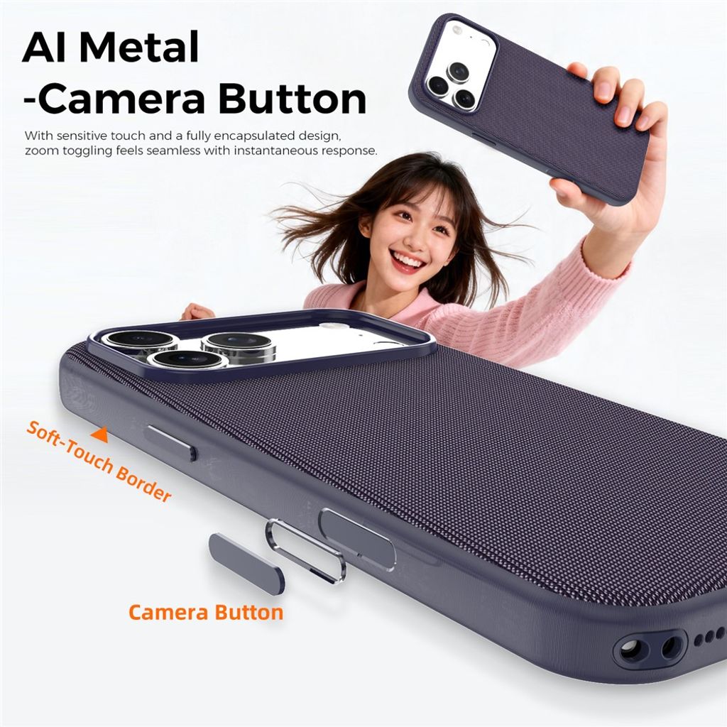 iPhone 18 Pro MagSafe Cover med Tech Fabric - Lilla