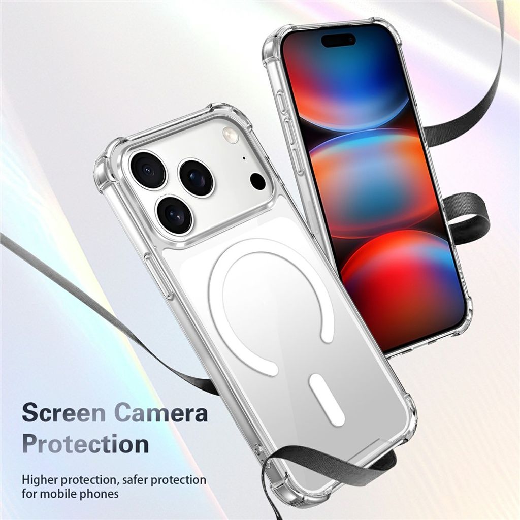 iPhone 18 Pro MagSafe-cover med 2x skærmbeskyttelse + 2x kameralinsebeskyttelse