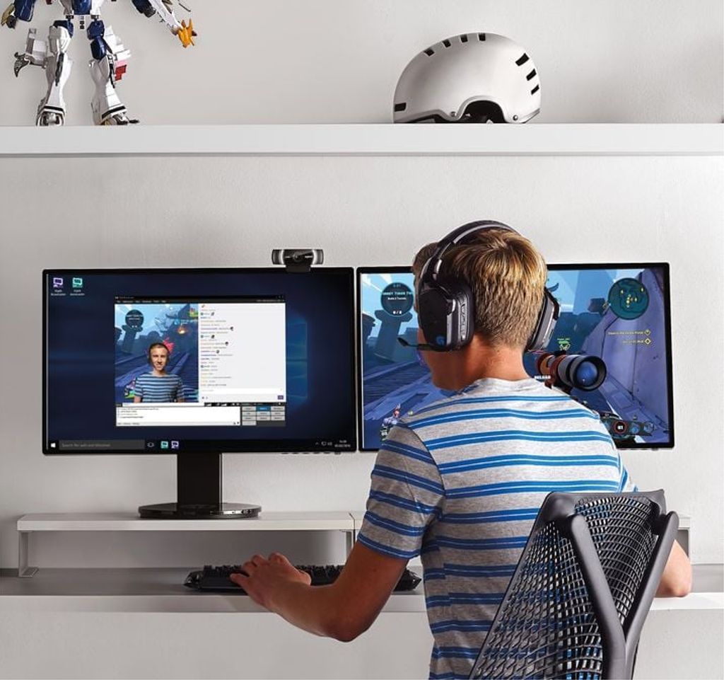 Logitech C922 Pro Stream Streaming webkamera med 60fps – sort