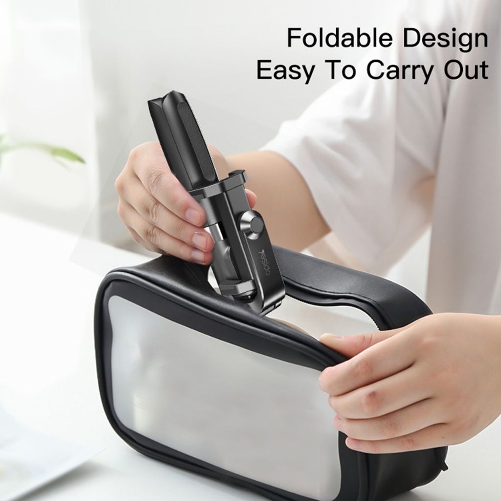 YESIDO SF11 Selfiestang og stativ med Bluetooth-fjernbetjening, 70 cm