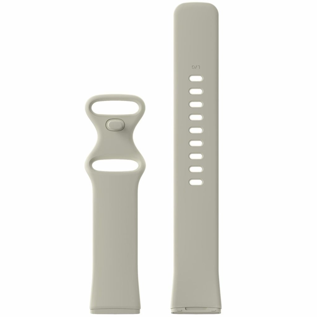 Fitbit Sense/Versa 3 Klokkereim Silikon Størrelse S – Hvit