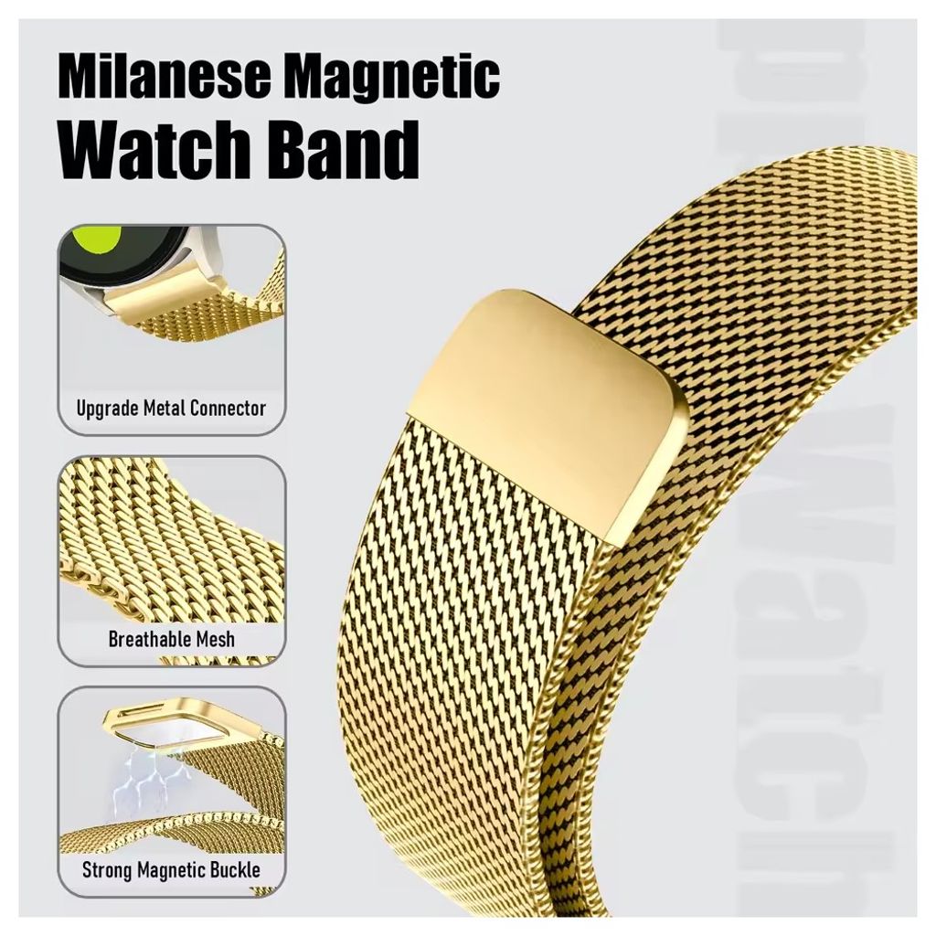 Garmin Forerunner 165/168/D2 Air X10/vivoactive 5 etc. Watch Band - Gold