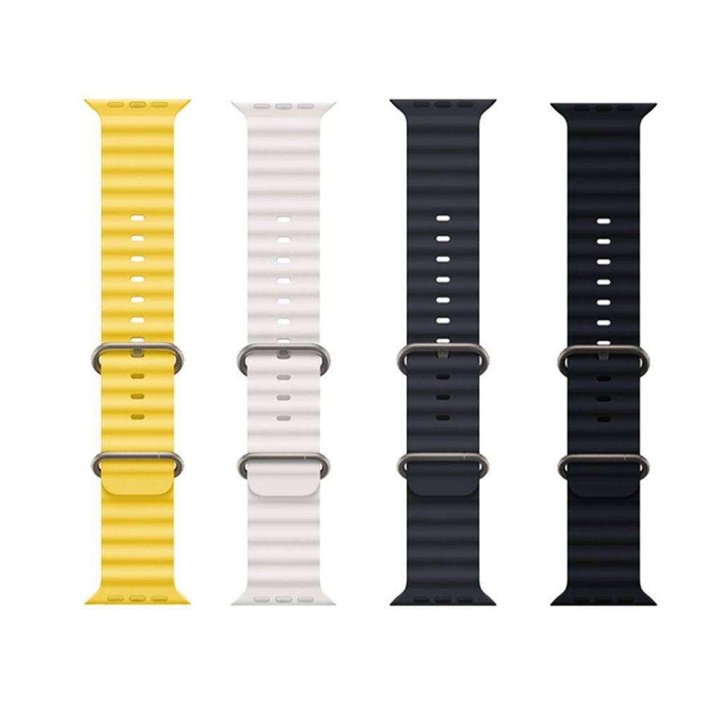 Apple Watch 49/46/45/44/42mm Silikone Urrem - Orange