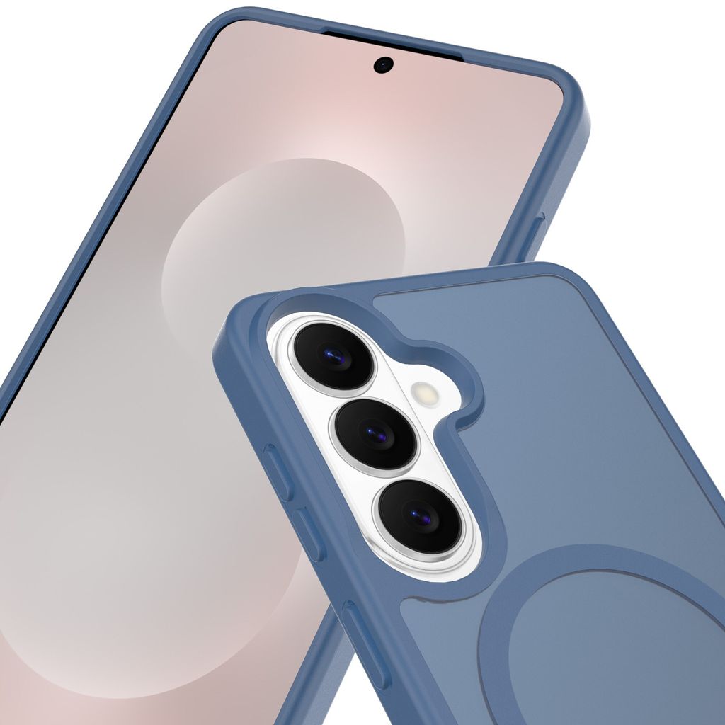 Mobique Samsung Galaxy S26 MagSafe Hybrid Cover - Frostet Blå