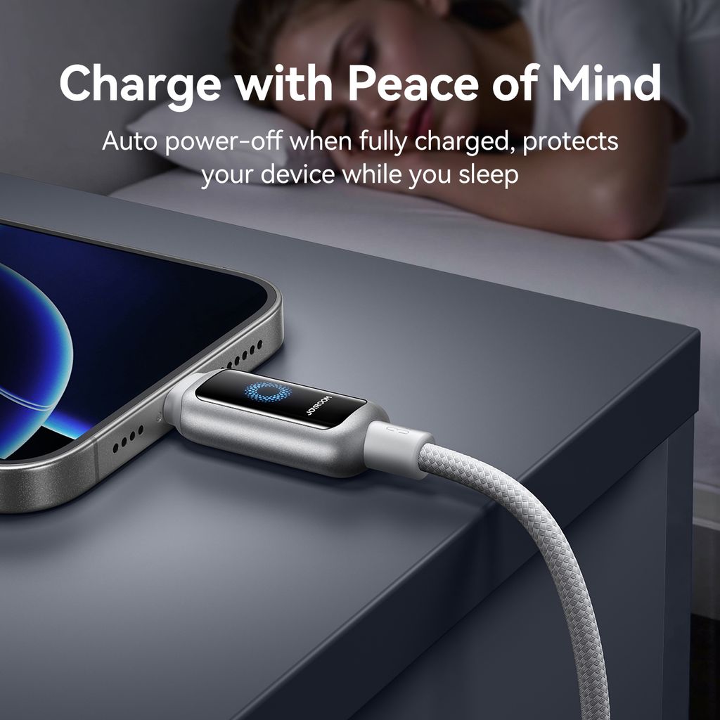Joyroom USB-A to Lightning Fast Charging Data Cable 3A, 1.2m - White
