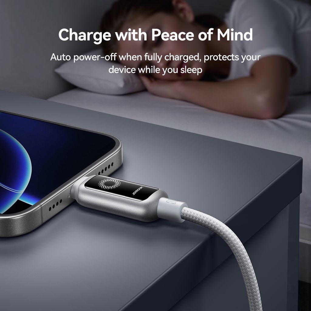 Joyroom USB-C till Lightning Snabbladdningskabel 30W, 1,2m - Vit
