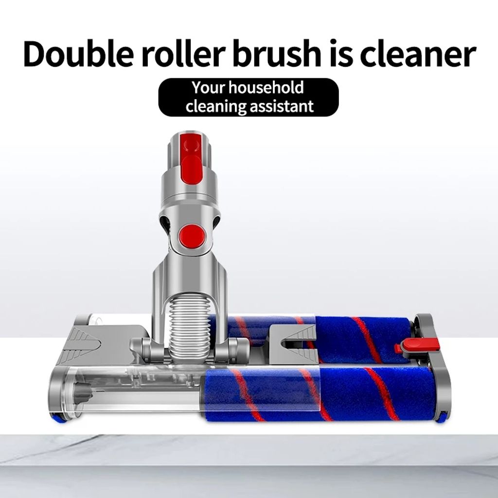 Elektrische vloerborstel met dubbele rolborstels voor Dyson V7 / V8 / V10 / V11