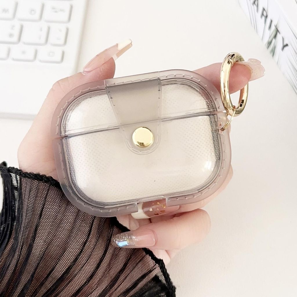 Eagle Magnetiskt Transparent Skyddsfodral för Apple AirPods Pro 3 – Svart