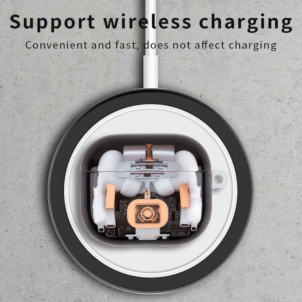 Skyddsfodral med mekanisk design för AirPods Pro 3 – Transparent