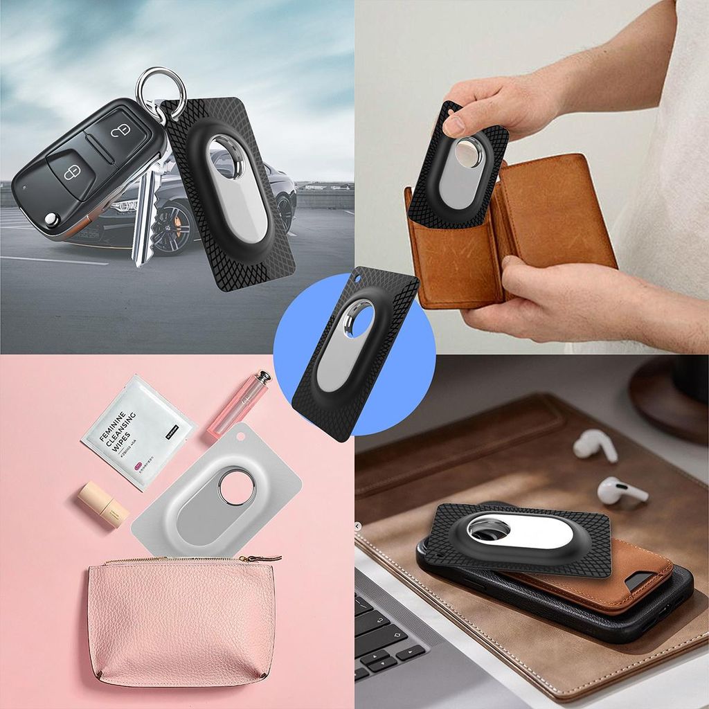 XDcase Samsung Galaxy SmartTag2 Lompakko- ja Korttikotelo TPU:lla - Valkoinen
