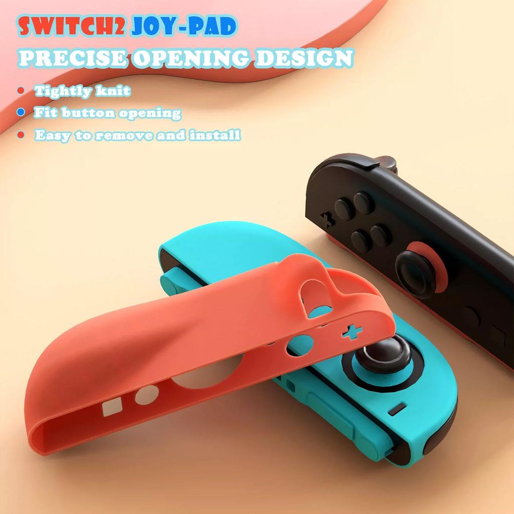 XDcase Nintendo Switch/Switch OLED Joy-Con silikondeksel og joystick-deksel – hvit