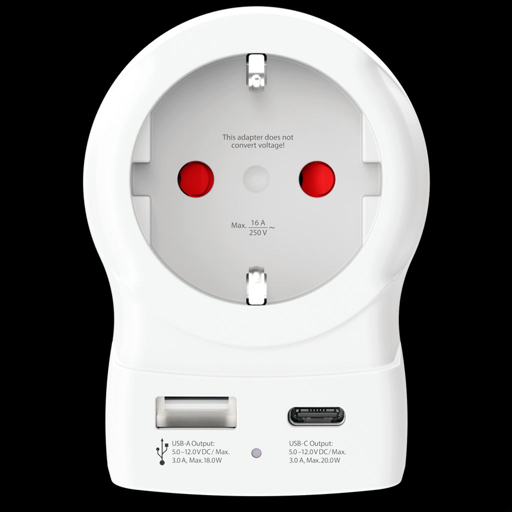 SKROSS Reiseadapter Europa til Storbritannia med USB-A/USB-C 20W PD