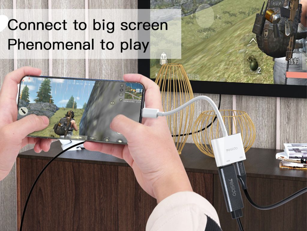 YESIDO HM06 Lightning til HDMI lyd- og videoadapter