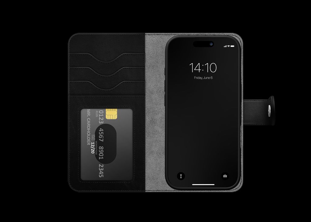 iDeal of Sweden iPhone 17 Pro Max Magnet Wallet - Black