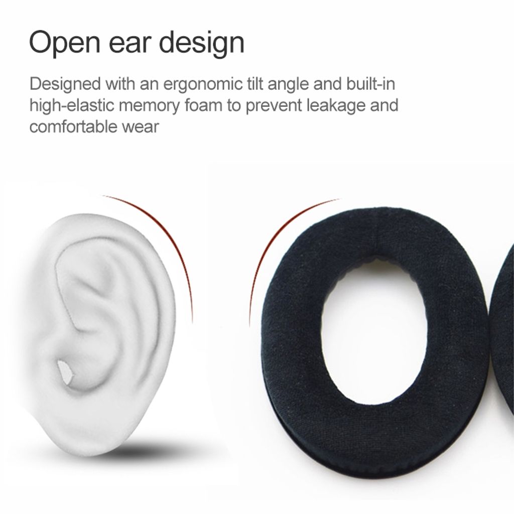 Øreputer til Sennheiser HD515/HD555/HD595/HD598/HD558/PC360, 1 par - Brun