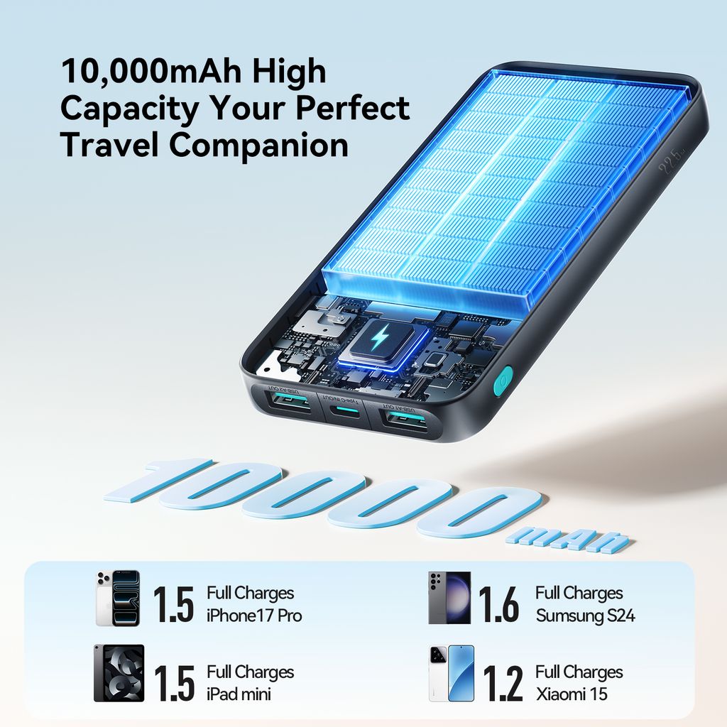 Joyroom JR-PBF12 Pro 22.5W Snabbladdande Powerbank 10000mAh – svart