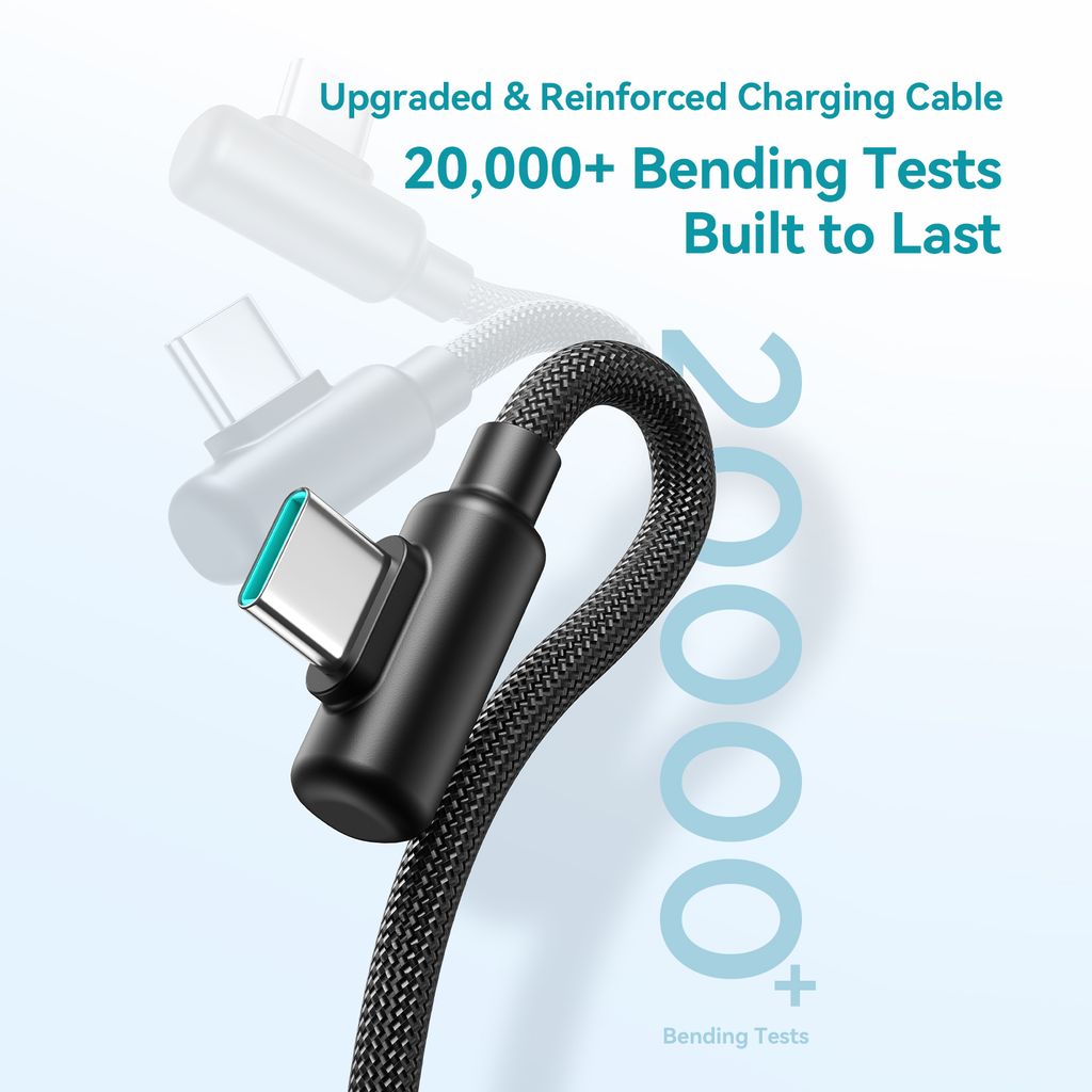 Joyroom JR-PC1 22.5W mini powerbank 10000mAh med USB-C/Lightning-kablar – Svart