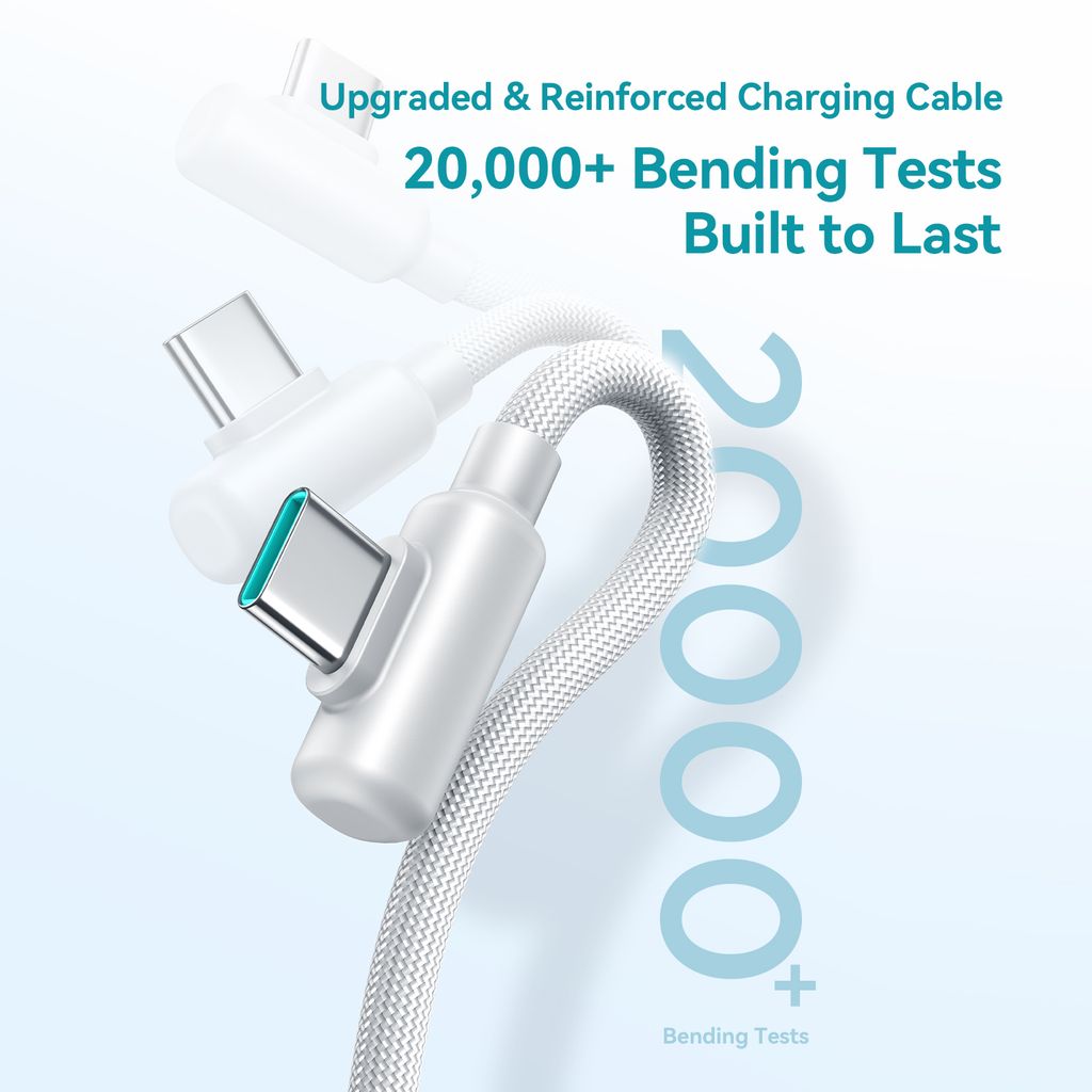 Joyroom JR-PC1 22.5W mini powerbank 10000mAh med USB-C/Lightning-kablar – vit