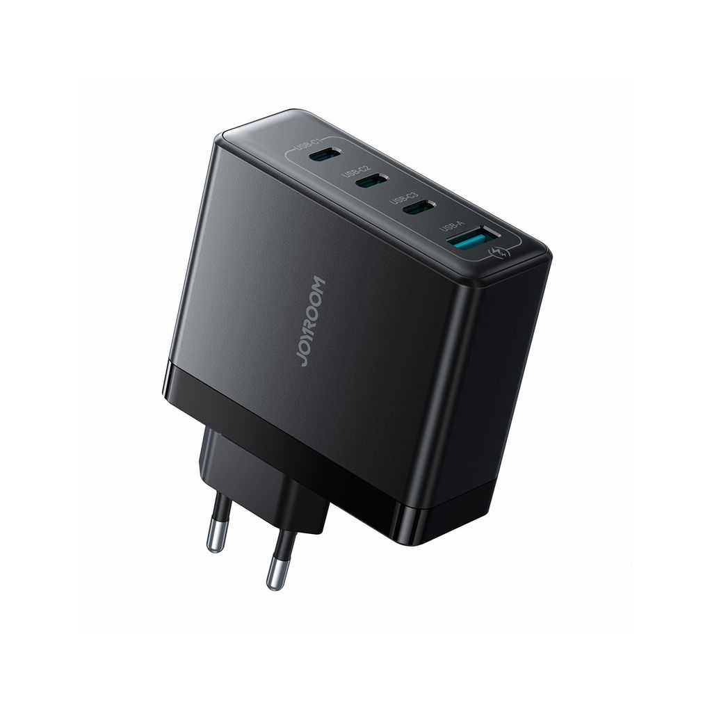 Joyroom 100W GaN Moniporttipikalaturi USB-C-kaapelilla 240W, 2m – Musta