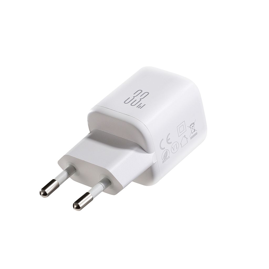 Joyroom JR-TG7 33W dobbel lader + A9 USB-C-kabel 60W 1m – hvit