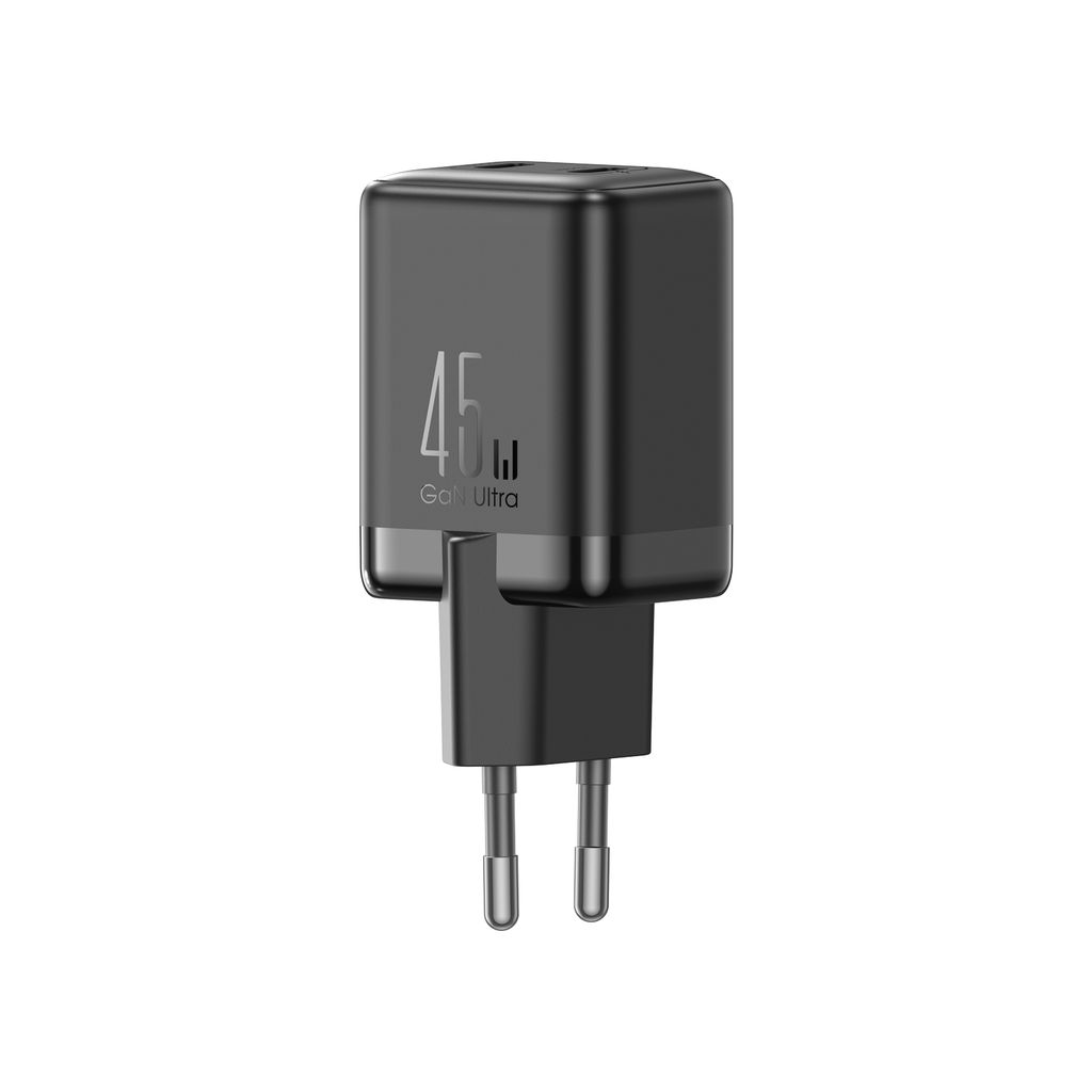 Joyroom JR-TG8 45W USB-A/USB-C wandlader GaN – Zwart