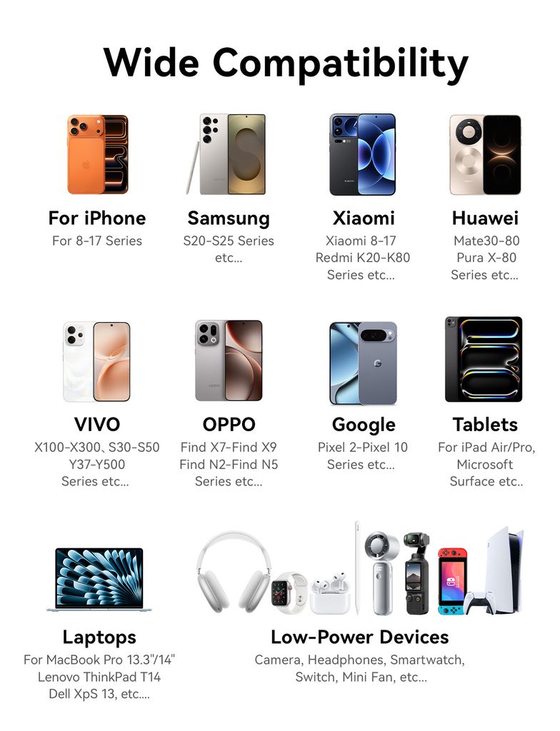 Joyroom JR-TO1 45W GaN Laddare 2x USB-C/1x USB-A – Svart