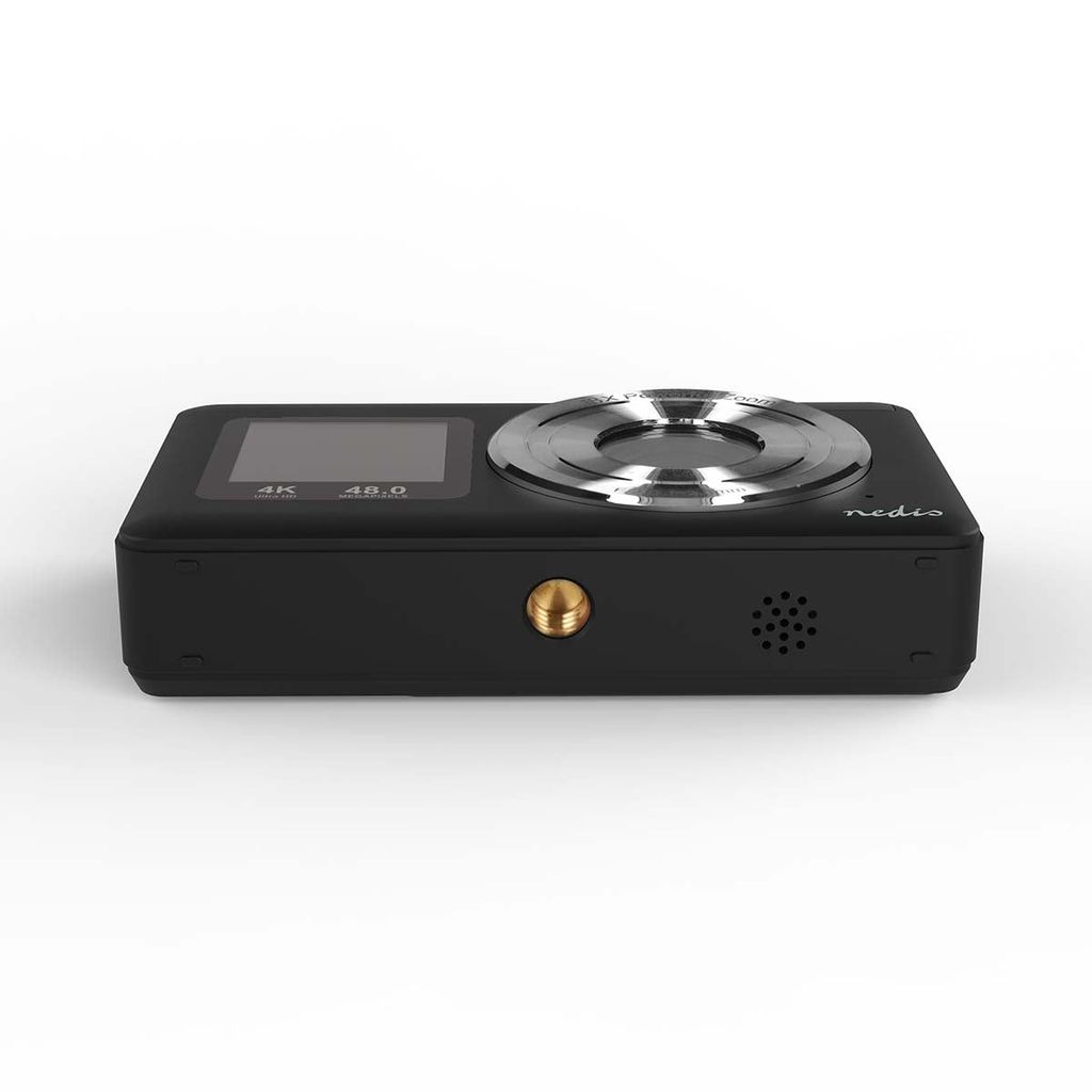 Nedis digitalt fotokamera med dobbelt skærm 48 MPixel/4K@30fps/5 MPixel CMOS - sort
