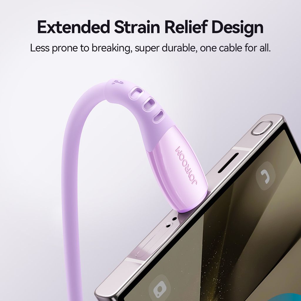 Joyroom S-A59 hurtigladekabel USB-A til USB-C 1,2m – Lilla