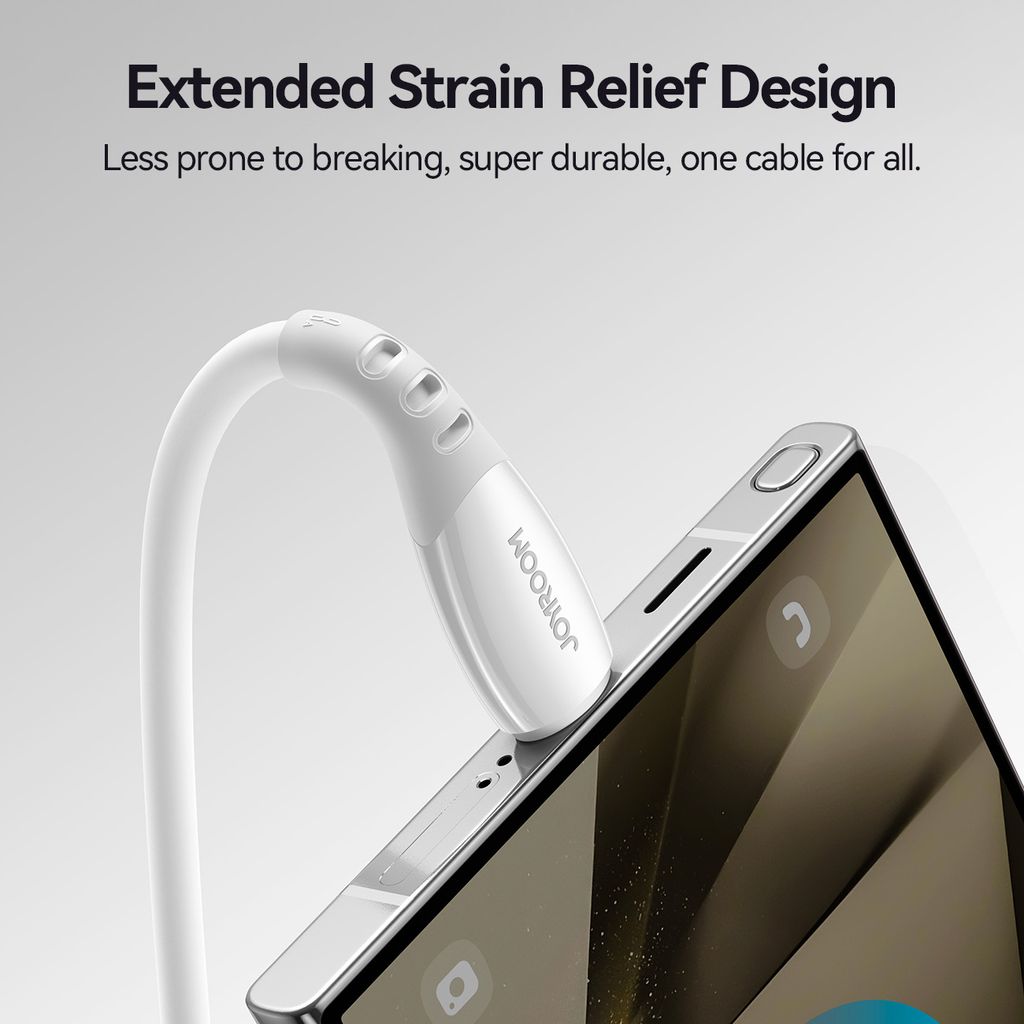 Joyroom S-A59 hurtigladekabel USB-A til USB-C 1,2 m – hvit