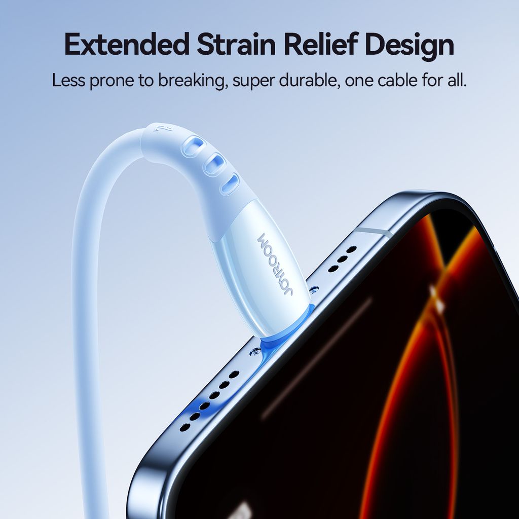 Joyroom S-A59 hurtigladekabel USB-A til Lightning 1,2m – Blå