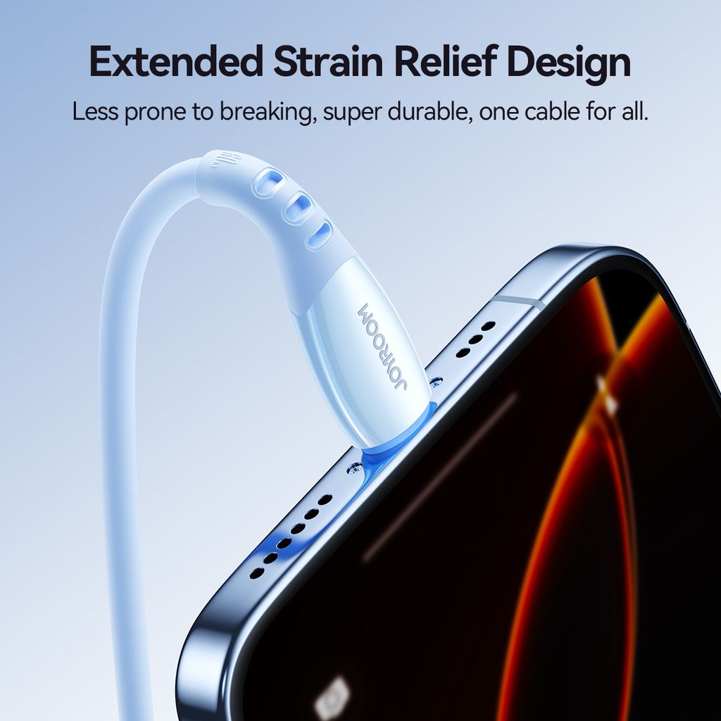 Joyroom S-A59 hurtigladekabel USB-C til USB-C 1,2 m – blå