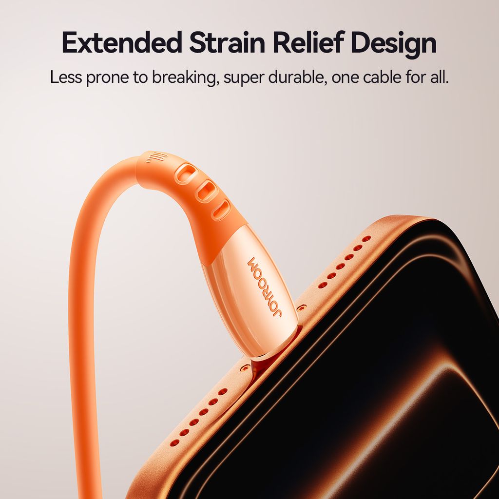 Joyroom S-A59 hurtigladekabel USB-C til USB-C 1,2 m – Oransje