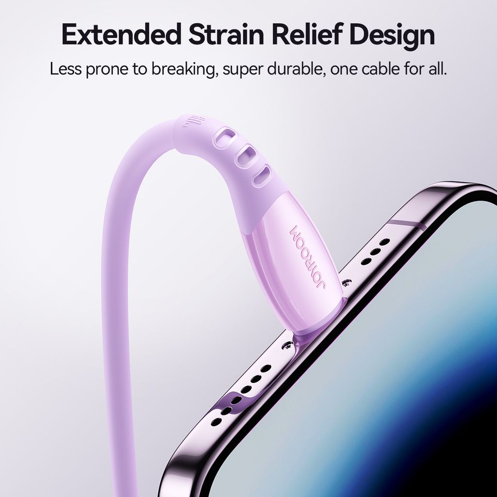 Joyroom S-A59 hurtigladekabel USB-C til USB-C 60W – lilla