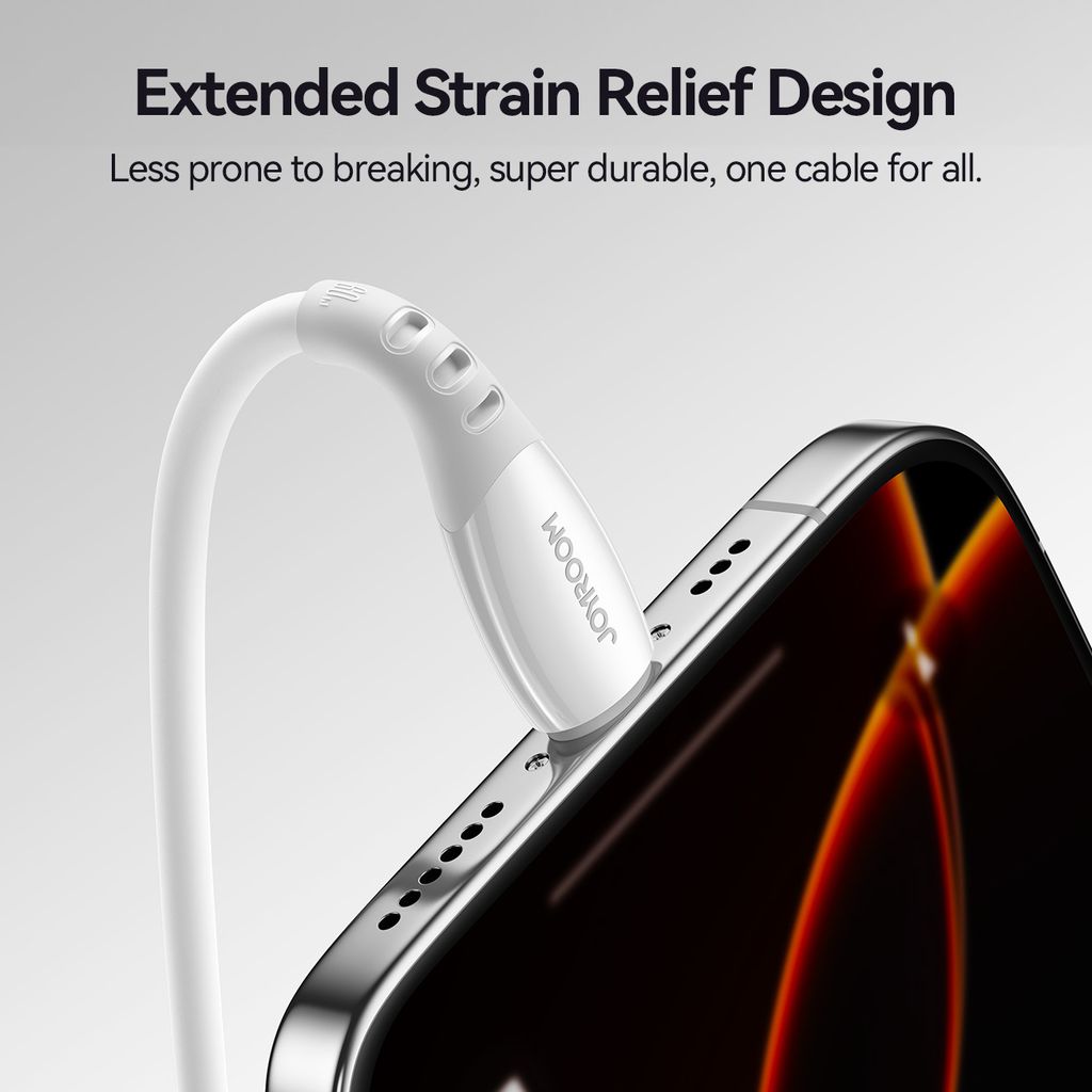 Joyroom S-A59 hurtigladekabel USB-C til USB-C 60W 1,2 m – hvit