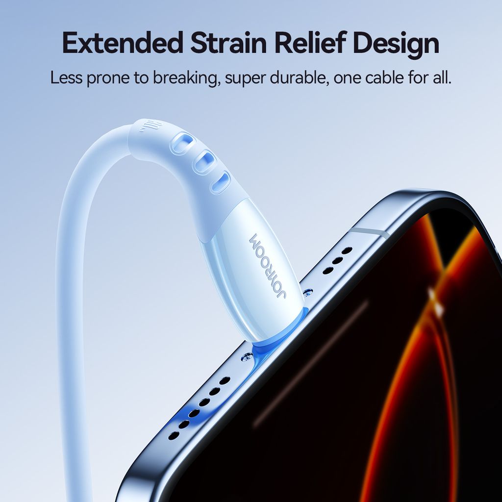 Joyroom S-A59 30W hurtigladekabel USB-C til Lightning 1,2m – blå