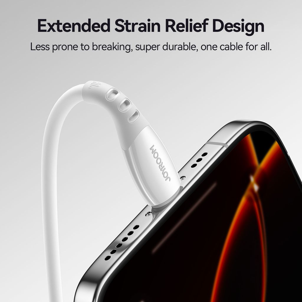 Joyroom S-A59 hurtigladekabel USB-C til Lightning 30W 1.2m – hvit