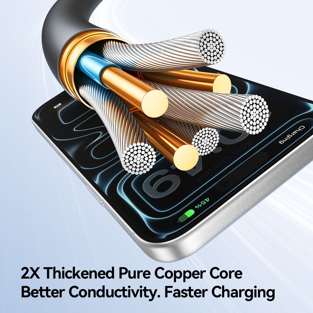 Joyroom S-A61 OmniGo-serien 3-i-1 USB-C-ladekabel USB-C/Lightning/Micro – svart