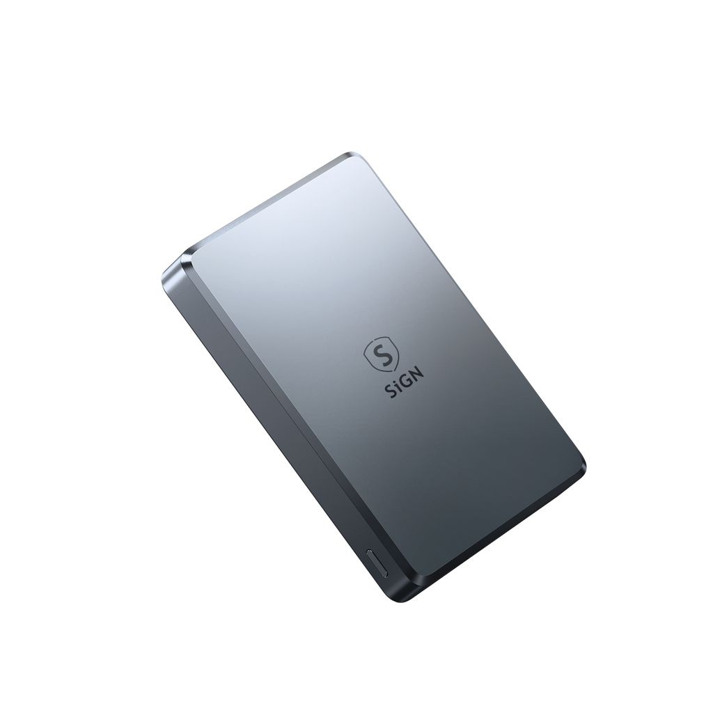 SiGN Ultratunn Magnetisk Powerbank 10000mAh, 22.5W – Grå