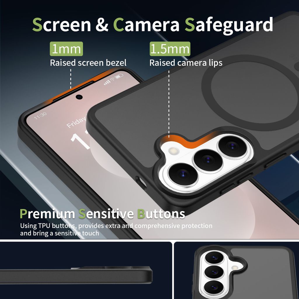 SiGN Samsung Galaxy S26 Magneettinen MagSafe Kuori - Musta